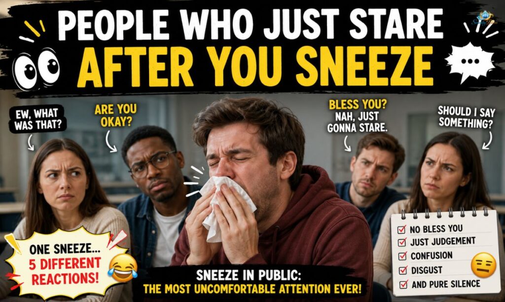 People Who Just Stare After You Sneeze
