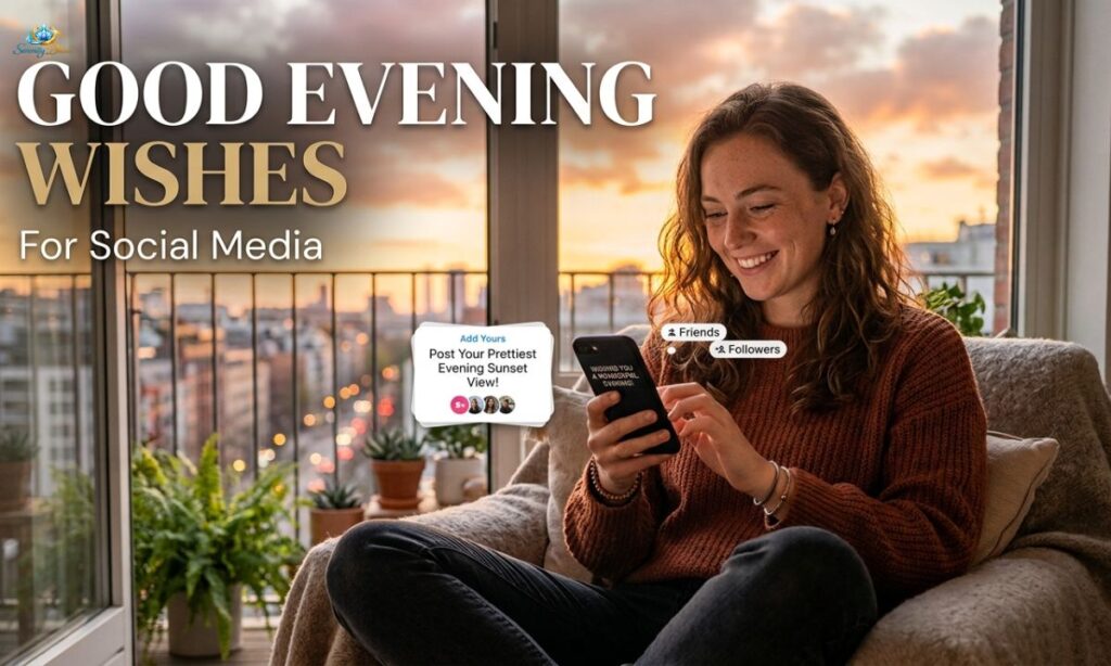Short Animated Good Evening Wishes for Social Media